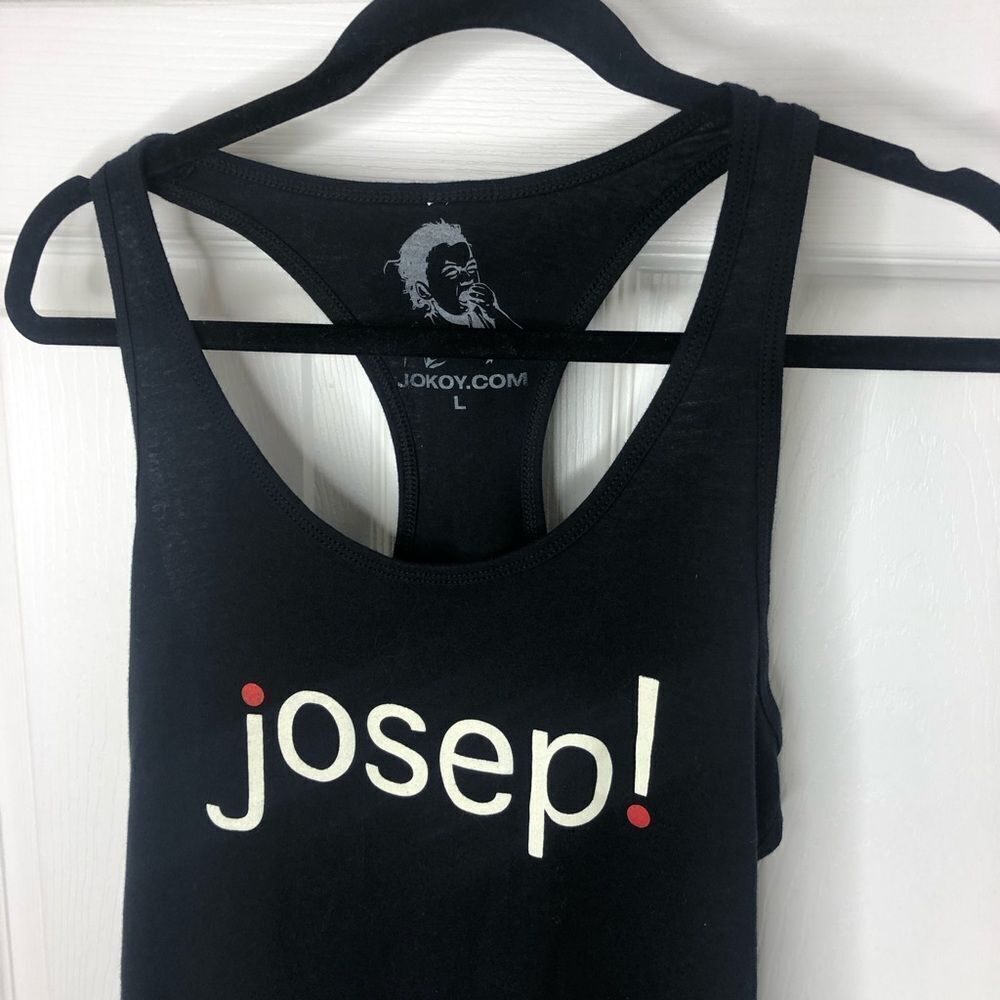 Jokoy.com josep! black racerback tank top size large - Picture 3 of 7